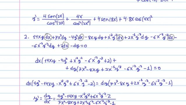 Derivadas I - Trigonométricas - Derivación implícita - Exponenciales - Logaritmos - Polinomios