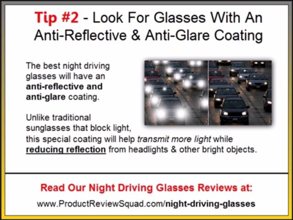 Anti-Glare Night Driving Glasses Tips & Information