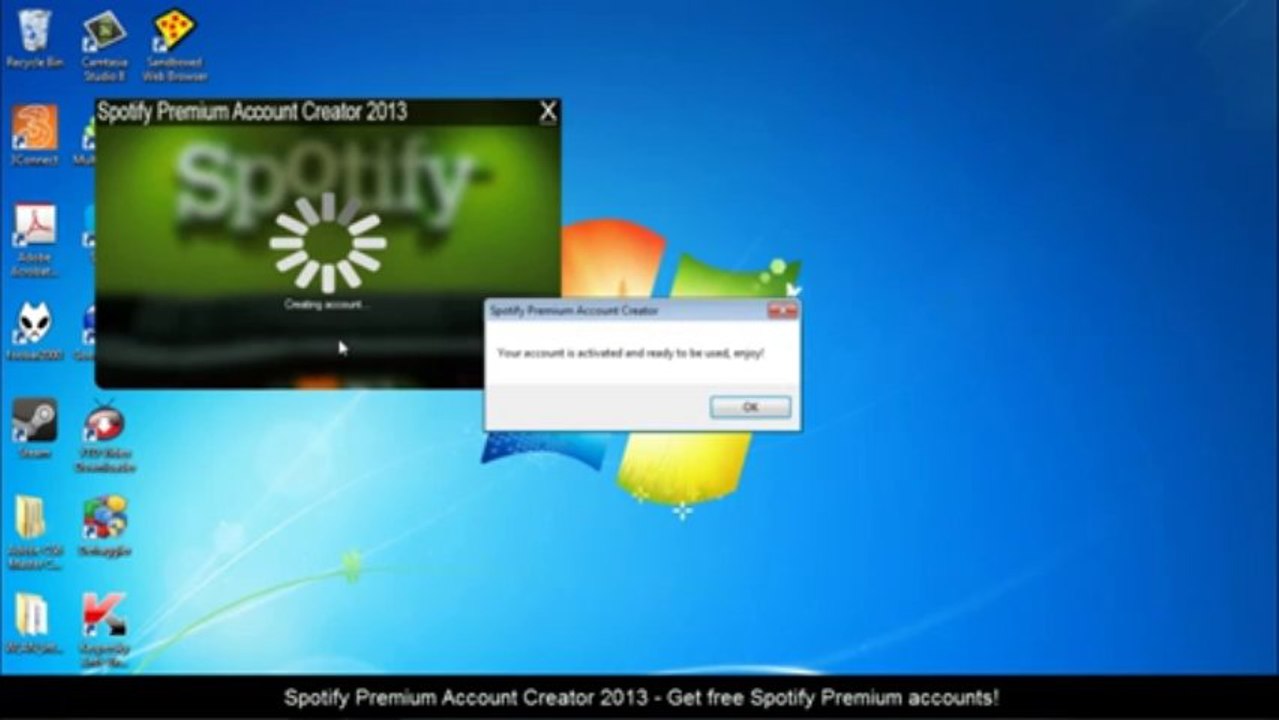 Spotify Premium Account Creator (Updated  January 2014 )