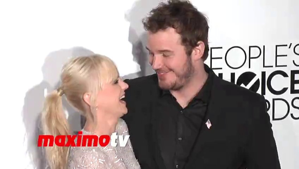 Anna Faris and Chris Pratt PCA 2014 Red Carpet