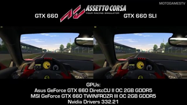 Assetto Corsa Beta 0.4 - GTX 660 vs GTX 660 SLI - 1080p
