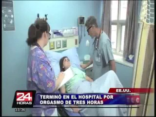 Mujer fue internada en el hospital tras padecer un orgasmo de tres horas