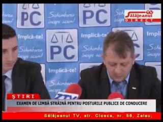 EXAMEN DE LIMBA STRAINA PENTRU POSTURILE PUBLICE DE CONDUCERE