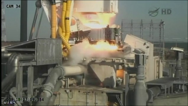 La capsule d'Orbital Sciences partie pour sa mission vers l'ISS