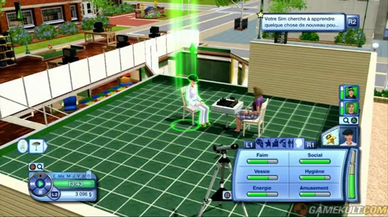 Les Sims 3 - Séquence intello à la bibliothèque