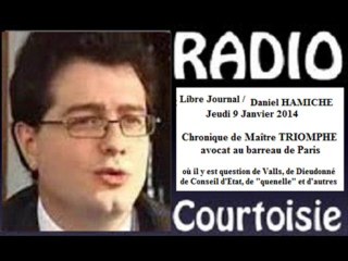 Radio courtoisie 2014.01.09 Chronique de Me Triomphe