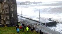 Storm Hits Welsh Coastal Town