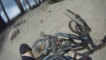 Mountain Biking CRASH   Trail Riding