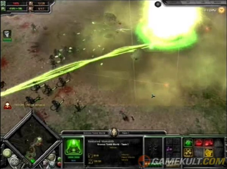 Warhammer 40.000 : Dawn of War - Dark Crusade - Les Necrons en action