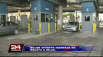 Tailandesa quiso ingresar a Estados Unidos dentro de una maleta