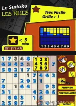 Jeux de Voyage pour les nuls - Sudoku pour les très nuls