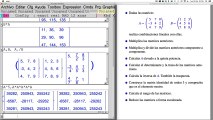 12 Xcas y Matemáticas. Matrices