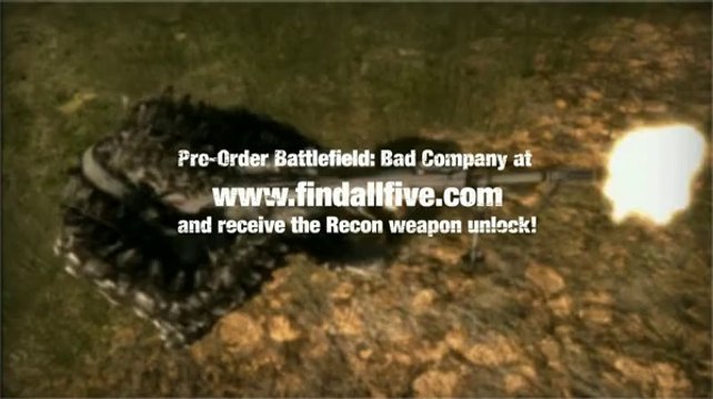 Battlefield : Bad Company - Find All Five Recon Trailer