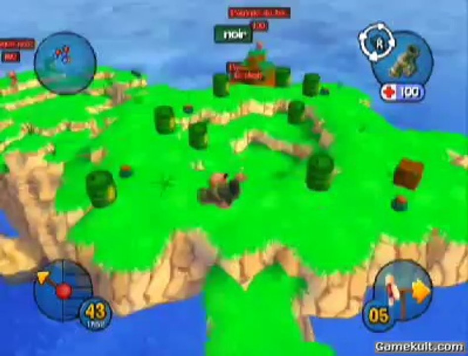 Worms 3D - Coup de batte