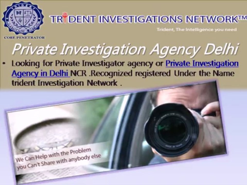 Detective Agencies in Delhi