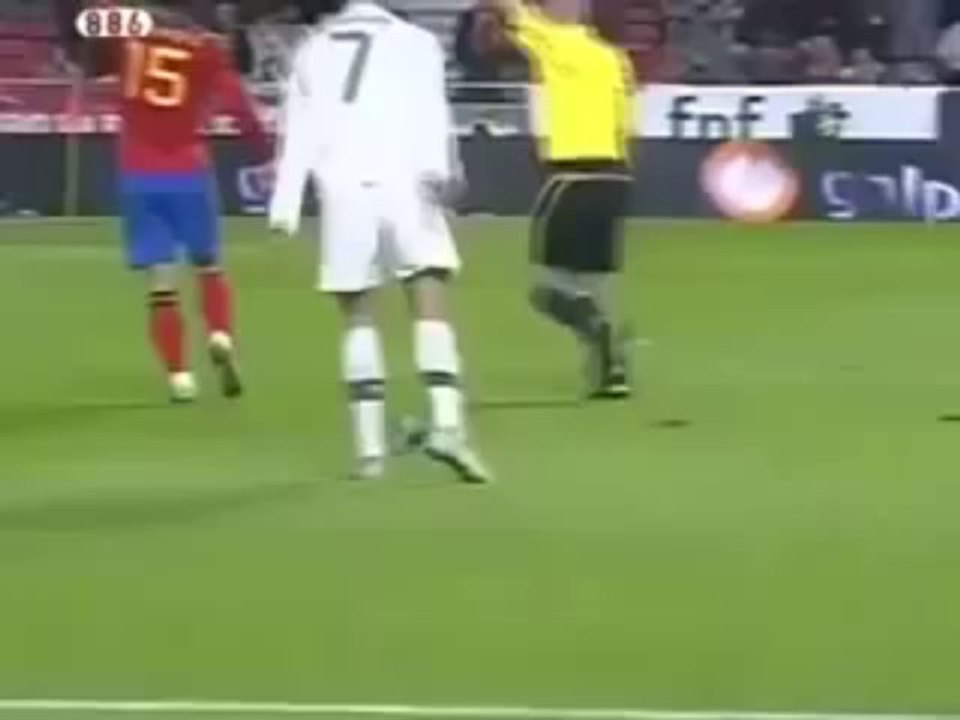 Nani Cancel Cristiano Ronaldo Amazing Goal ( Spain - Portugal )