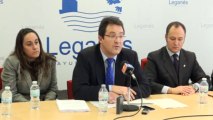 Rueda de prensa del alcalde de Leganés, Jesús Gómez, del 9 de enero de 2014