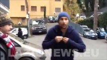 10.1.14- L'uscita di Lorik CANA dalla clinica Paideia