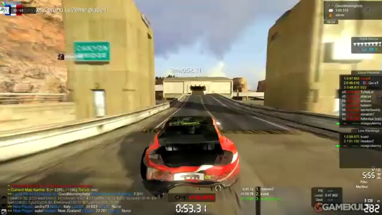 TrackMania² : Canyon - La carrosserie souffre