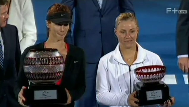 Tennis Pironkova vs Kerber 6:4,6:4 WTA SYDNEY 2014 FINAL