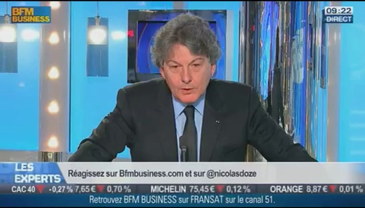 Thierry Breton : "En économie, je ne crois à la notion de pacte" - BFMTV - Les Experts - 07/01/2014
