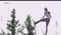 Une incroyable chute en saut à ski