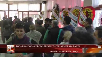 Foça Esnaf Odası Seçimlerinde 'Zafer' Ahmet Koldaş'ın