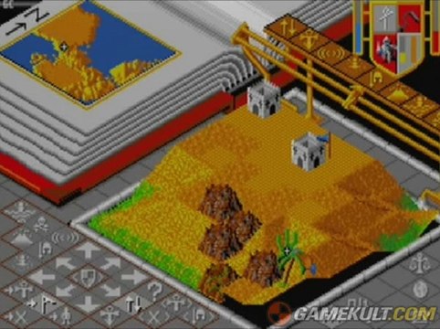 Populous (Version Japonaise) - Jeu Sega Mega Drive - Bon état - Megadrive 1 & 2