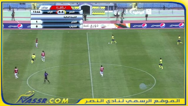 هدف البرازيلي التون الملغي بداعي التسلل على الرائد دوري عبداللطيف جميل