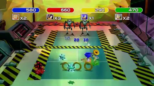 Sega Superstars Tennis - Mini-jeu Sonic