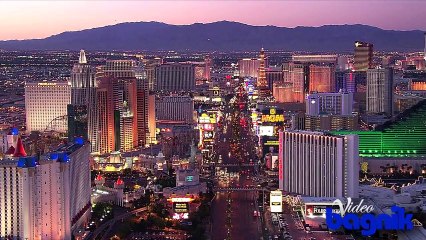Las Vegas Aerial In The Evening
