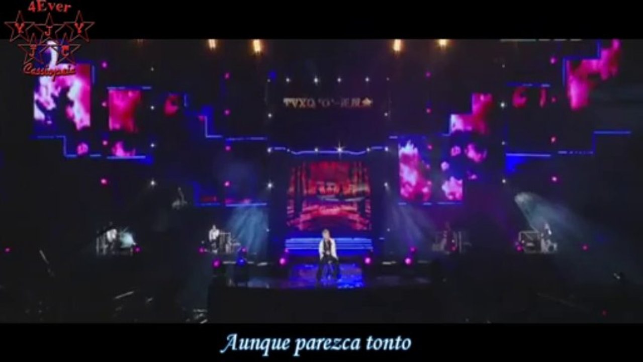 Holding back the tears (LIVE) TVXQ -(Subtitulos: Español+Fanchart por Cassiopeia Argentina)