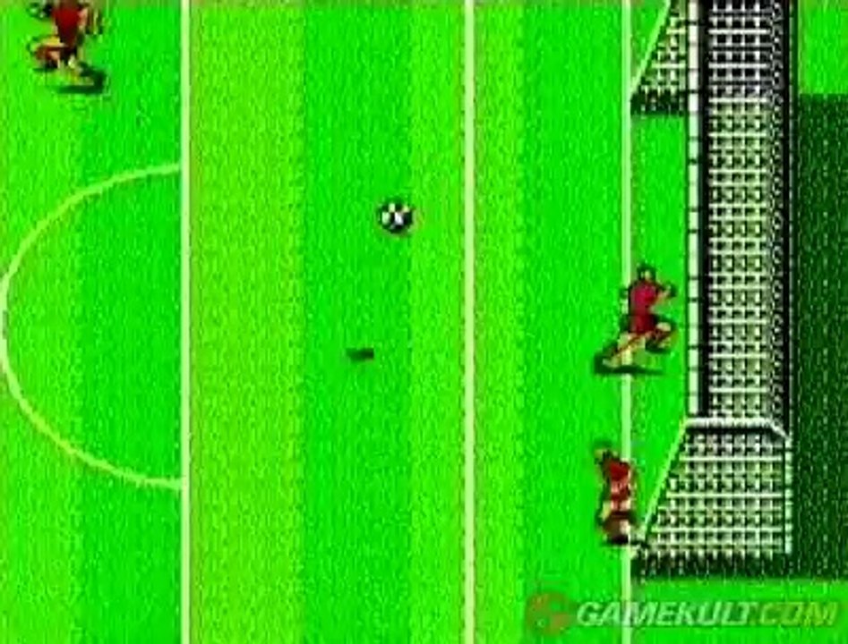 Konami Hyper Soccer - La technique de la transversale