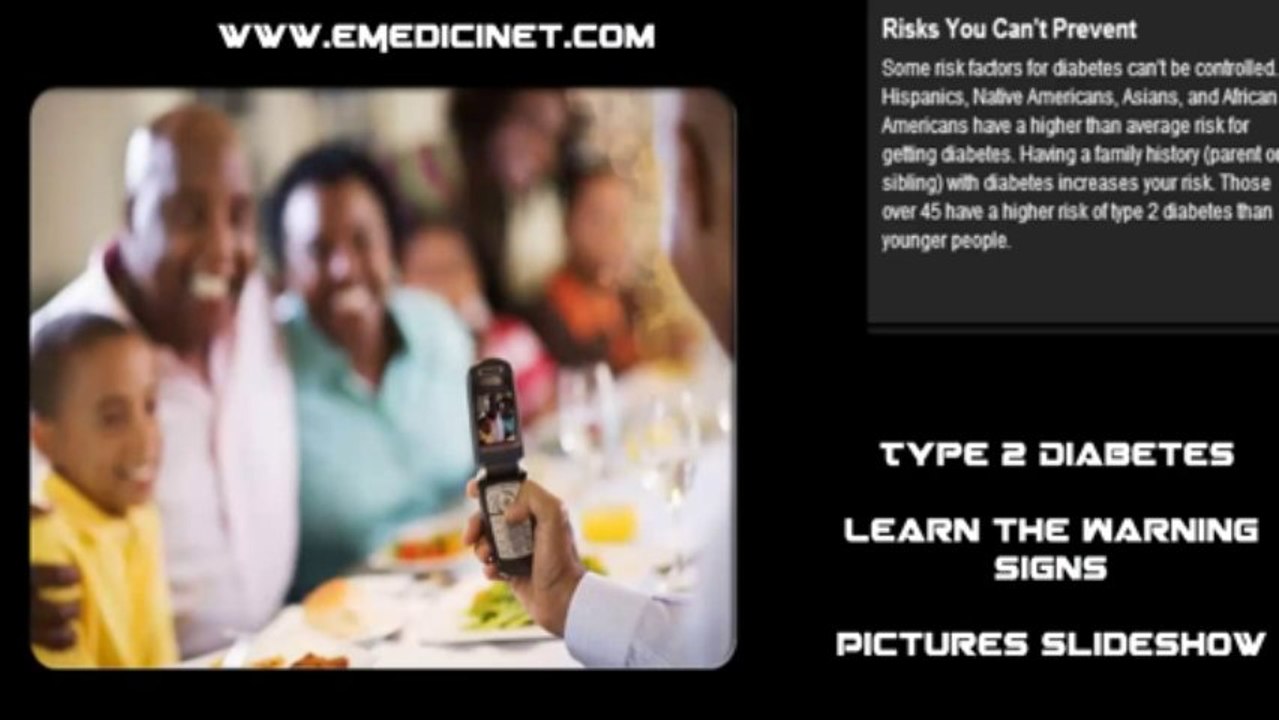Type 2 Diabetes Learn the Warning Signs Pictures Slideshow -1280x720