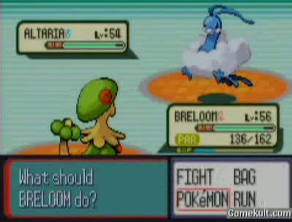 Pokémon Rubis - Altaria vs Breloom