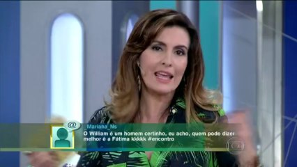 "Não teria paciência de aquentar um cafajeste por 23 anos" Fátima Bernardes