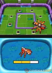 Alien Bazar : Mission Crétinus - Le truc vert se bat contre une araignée robot