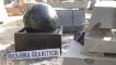 granite globe fountain