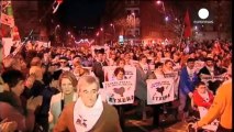 Nazionalisti baschi di destra e sinistra in piazza a sostegno dei detenuti Eta