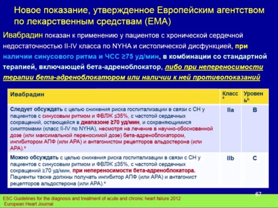 Общие принципы терапии ХСН. Арутюнов А.В. 2013
