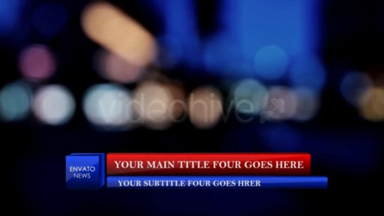 Dynamic Rotate Box Lower Third - After Effects Template