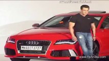SALMAN KHAN TAKES HANDOVER OF FIRST AUDI RS 7  SPORTBACK IN INDIA uncut