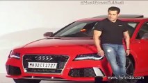 SALMAN KHAN TAKES HANDOVER OF FIRST AUDI RS 7  SPORTBACK IN INDIA