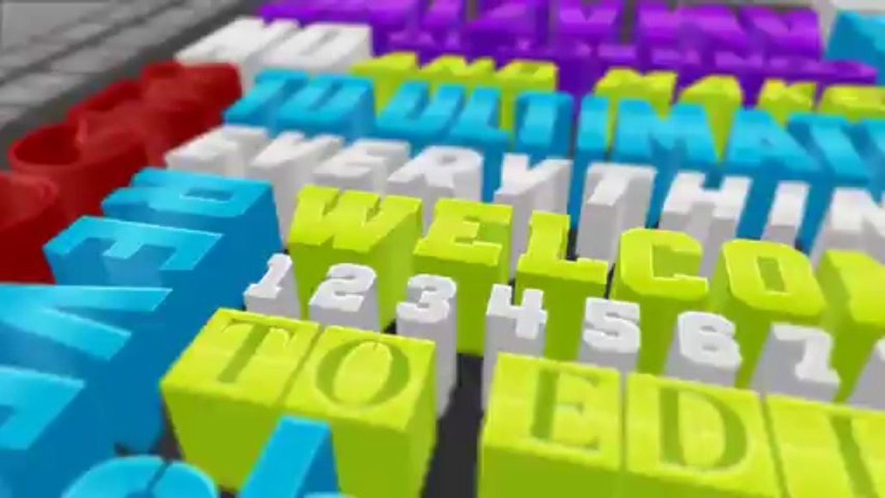 Colorful 3d Typography - After Effects Template