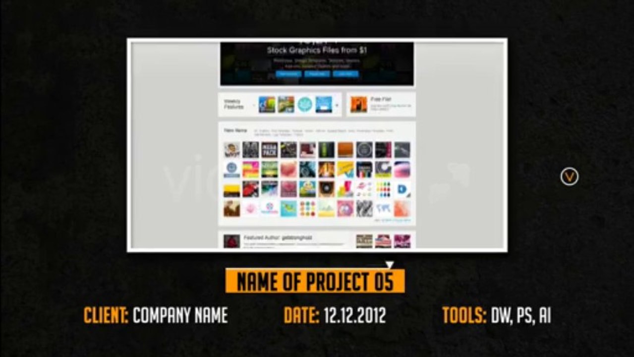 Dark resume - After Effects Template