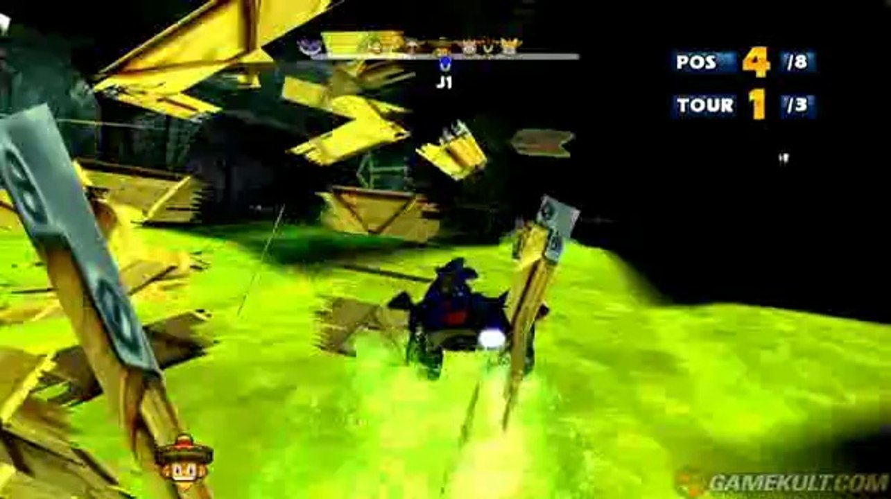 Sonic & SEGA All-Stars Racing - Sonic dans le souterrain putride