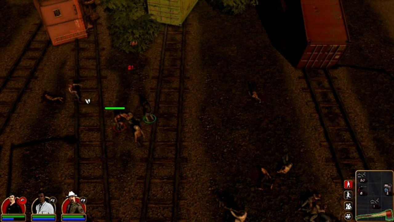 Trapped Dead - Butons quelques zombis
