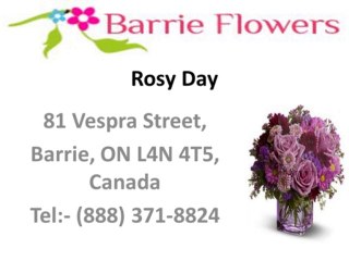 Brook's flowers shop In Barrie