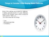 Watch Battery Buying Tips