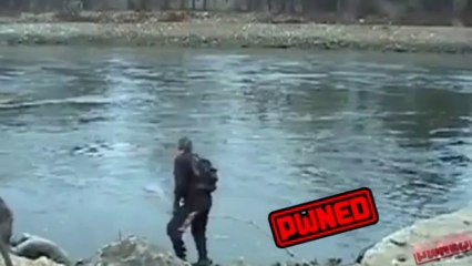 PWNED - Firework Nearly Blows Off His Hand